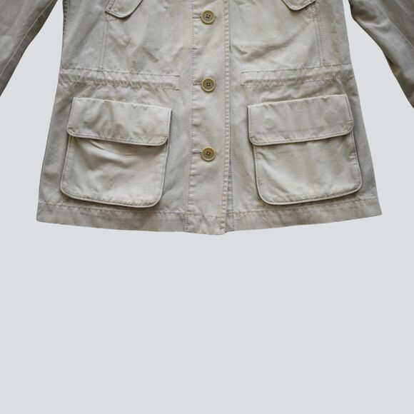 UNIQLO % 100 Cotton Hooded Drawstring Utility Jacket Size M - Picture 5 of 8